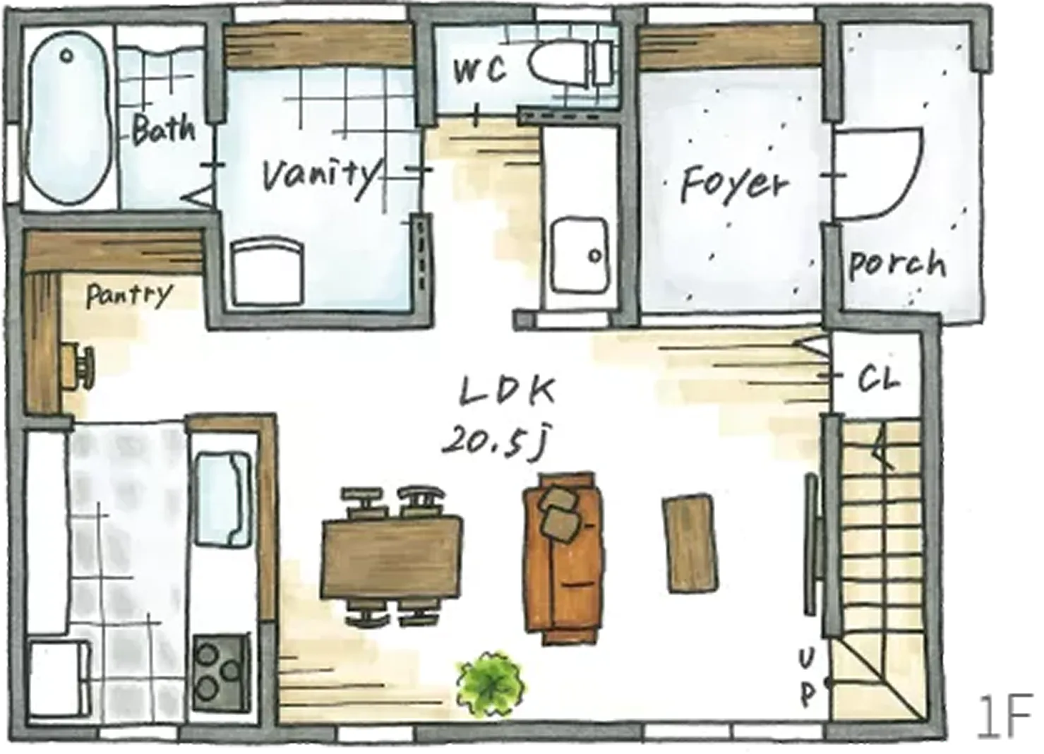 1F 間取り